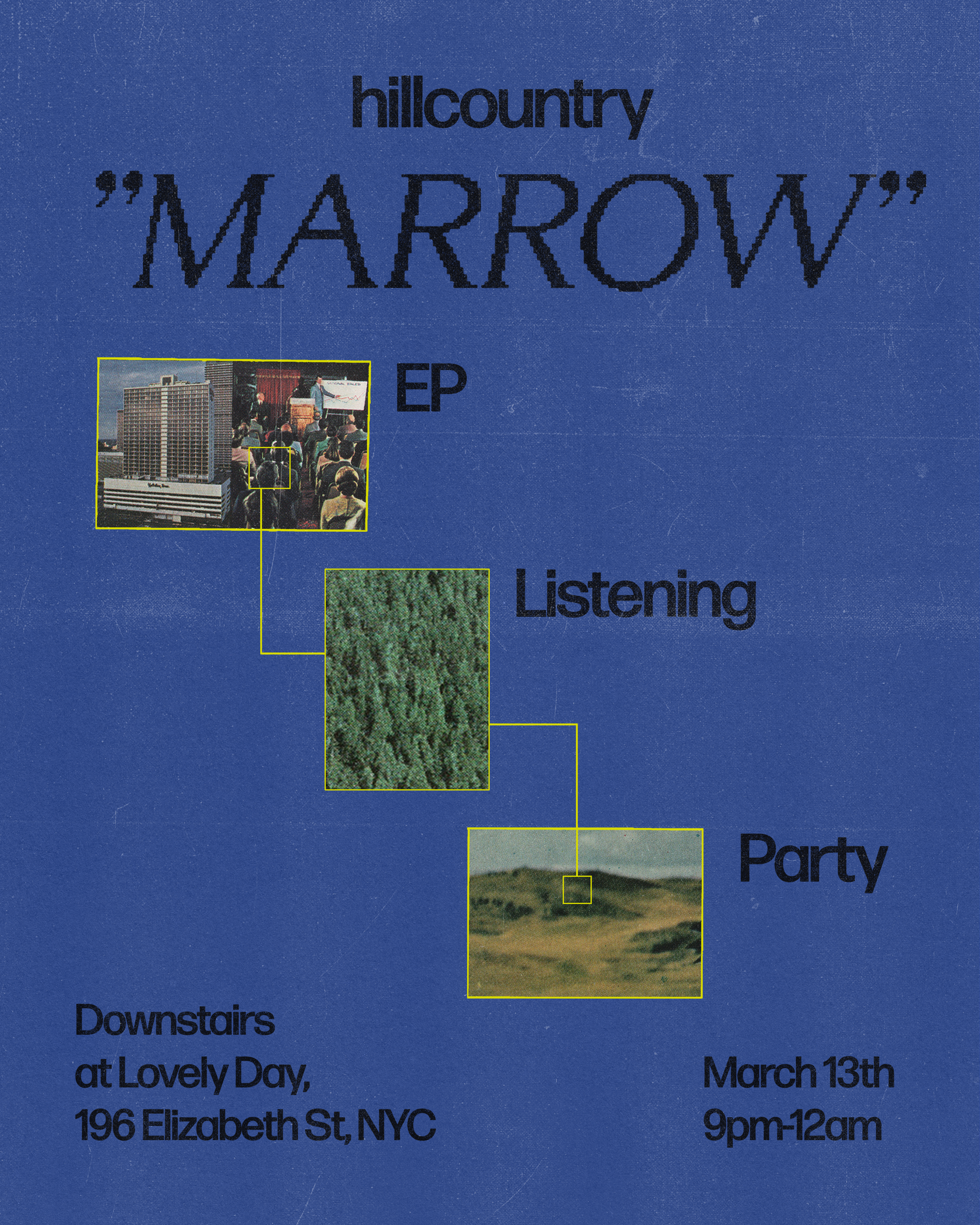Hillcountry EP listening party poster